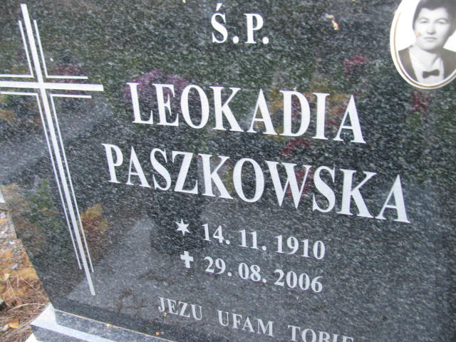 Leokadia Paszkowska 1910 Strzelin - Grobonet - Wyszukiwarka osób pochowanych