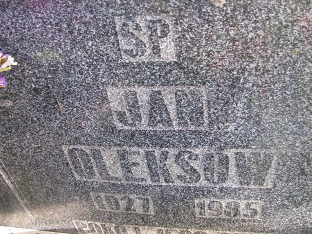 Jan Oleksów 1927 Strzelin - Grobonet - Wyszukiwarka osób pochowanych