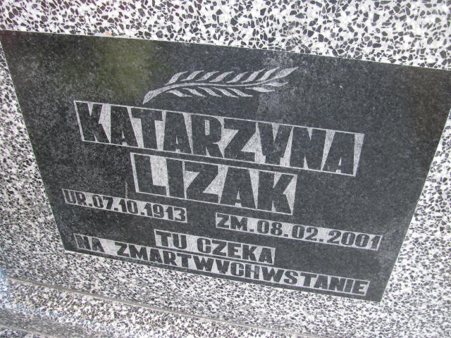 Katarzyna Lizak 1913 Strzelin - Grobonet - Wyszukiwarka osób pochowanych