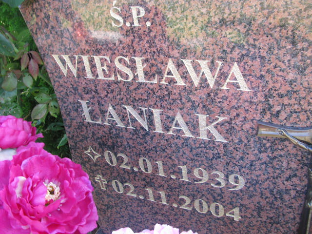 Wiesława Łaniak 1939 Strzelin - Grobonet - Wyszukiwarka osób pochowanych