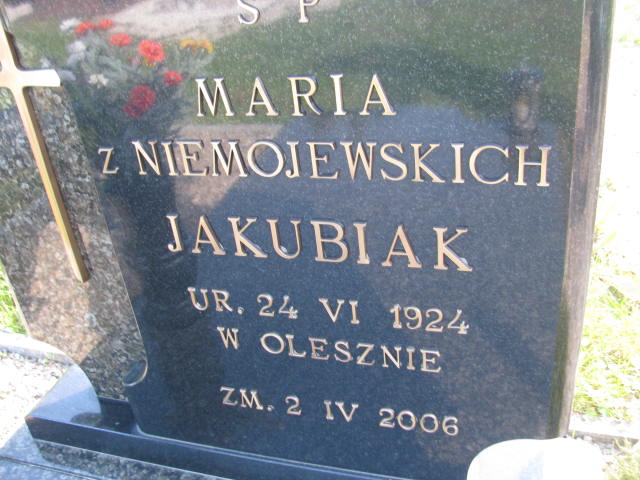 Maria Jakubiak 1924 Strzelin - Grobonet - Wyszukiwarka osób pochowanych