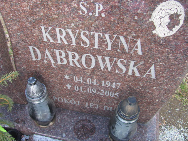 Krystyna Dąbrowska 1947 Strzelin - Grobonet - Wyszukiwarka osób pochowanych