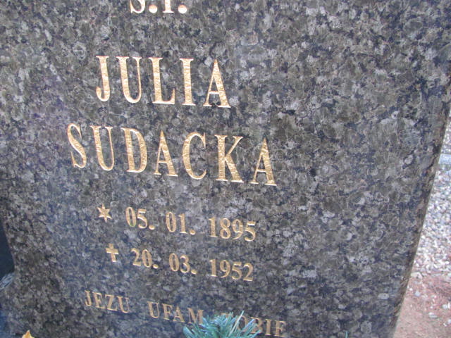 Julia Sudacka 1895 Strzelin - Grobonet - Wyszukiwarka osób pochowanych