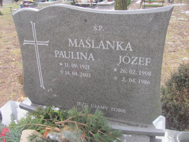 Józef Maślanka 1908 Strzelin - Grobonet - Wyszukiwarka osób pochowanych