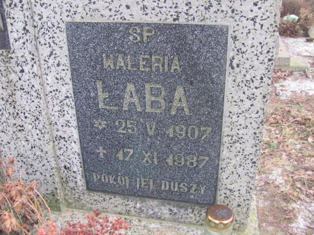 Waleria Łaba 1907 Strzelin - Grobonet - Wyszukiwarka osób pochowanych
