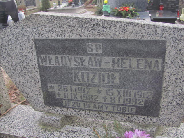 Helena Kozioł 1912 Strzelin - Grobonet - Wyszukiwarka osób pochowanych