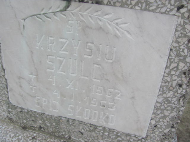 Krzysztof Szulc 1962 Strzelin - Grobonet - Wyszukiwarka osób pochowanych