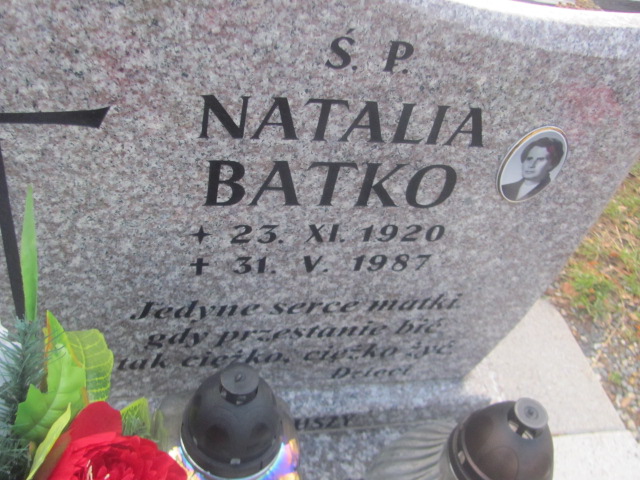 Natalia Batko 1920 Strzelin - Grobonet - Wyszukiwarka osób pochowanych