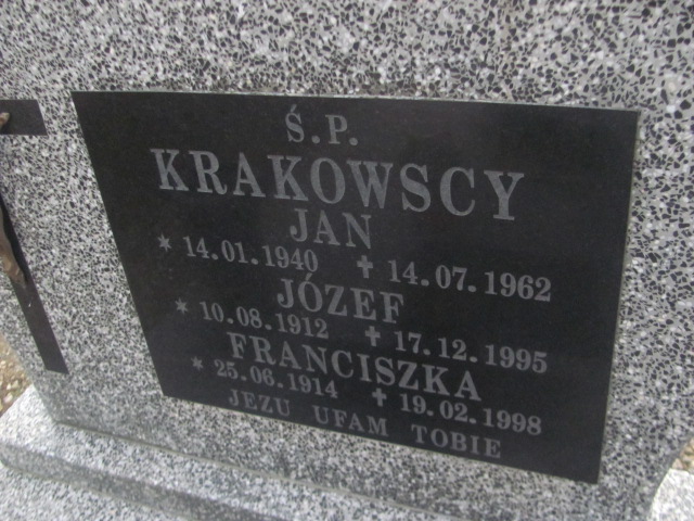 Józef Krakowski 1912 Strzelin - Grobonet - Wyszukiwarka osób pochowanych