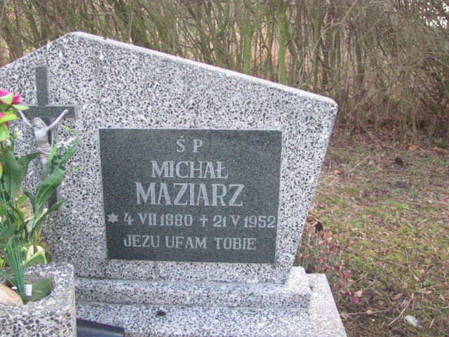 Michał Maziarz 1880 Strzelin - Grobonet - Wyszukiwarka osób pochowanych
