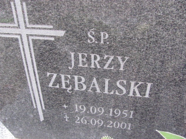 Jerzy Zębalski 1951 Strzelin - Grobonet - Wyszukiwarka osób pochowanych