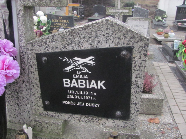 Emilia Babiak 1921 Strzelin - Grobonet - Wyszukiwarka osób pochowanych
