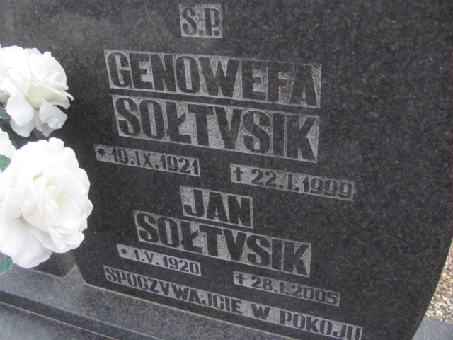 Jan Sołtysik 1920 Strzelin - Grobonet - Wyszukiwarka osób pochowanych