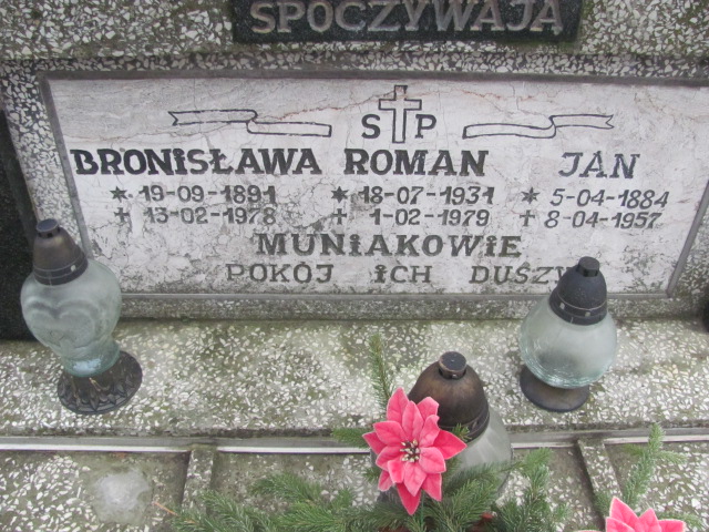 Bronisława Muniak 1891 Strzelin - Grobonet - Wyszukiwarka osób pochowanych