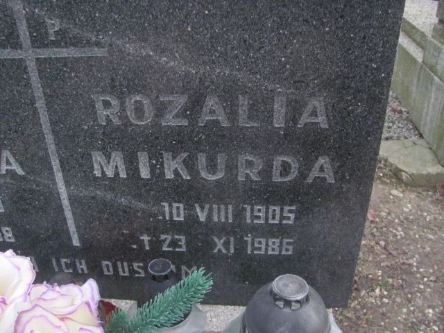 Rozalia Mikurda 1905 Strzelin - Grobonet - Wyszukiwarka osób pochowanych