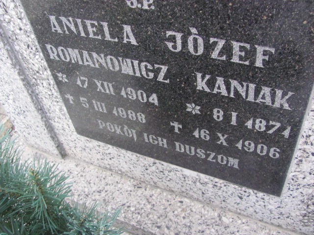 Aniela Romanowicz 1904 Strzelin - Grobonet - Wyszukiwarka osób pochowanych