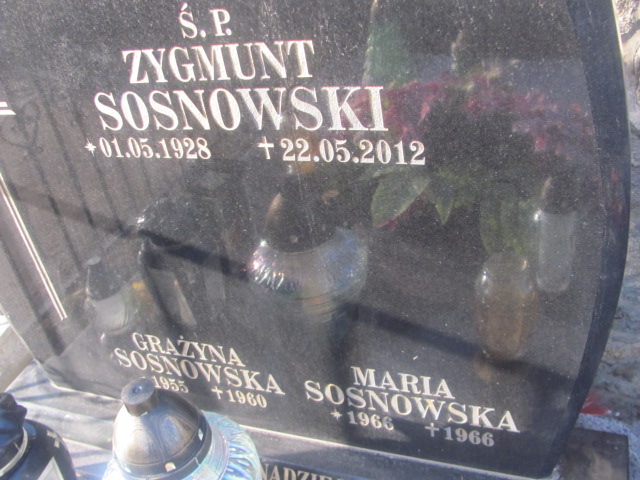 Zygmunt Sosnowski 1928 Strzelin - Grobonet - Wyszukiwarka osób pochowanych