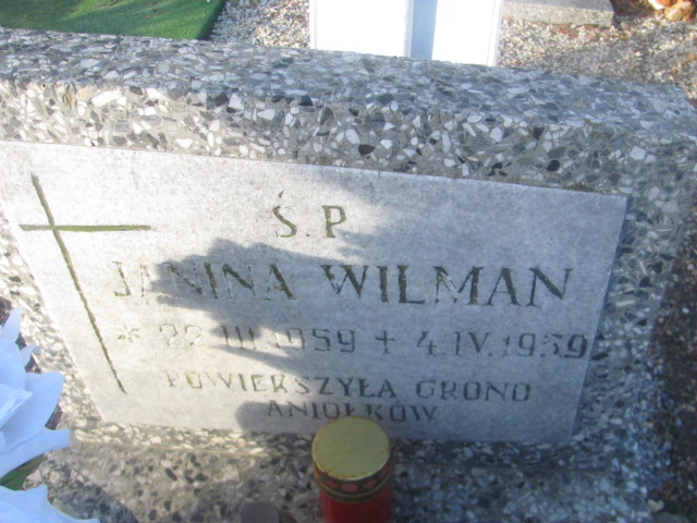 Janina Wilman 1959 Strzelin - Grobonet - Wyszukiwarka osób pochowanych