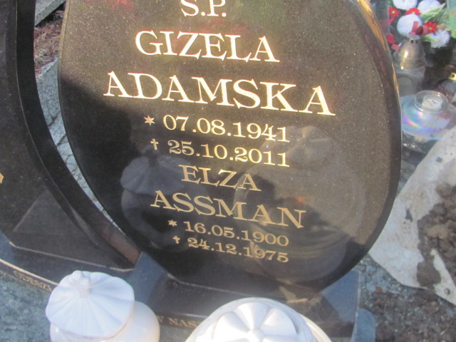 Elza Assman 1900 Strzelin - Grobonet - Wyszukiwarka osób pochowanych