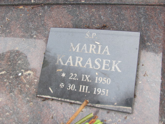 Maria Karasek 1950 Strzelin - Grobonet - Wyszukiwarka osób pochowanych