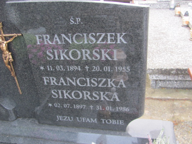 Franciszka Sikorska 1897 Strzelin - Grobonet - Wyszukiwarka osób pochowanych