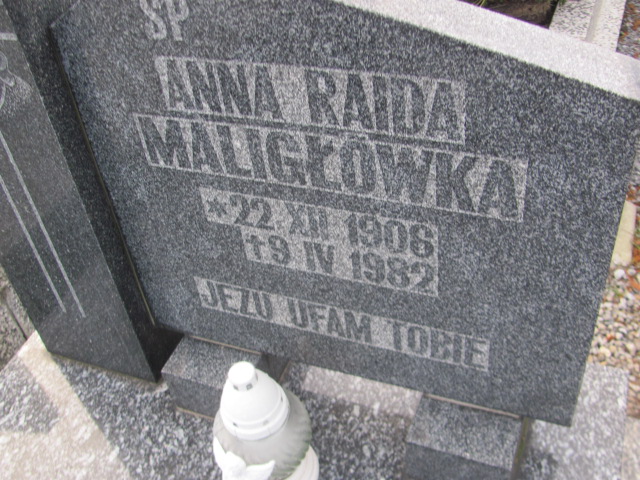 Anna Maligłówka Raida 1906 Strzelin - Grobonet - Wyszukiwarka osób pochowanych