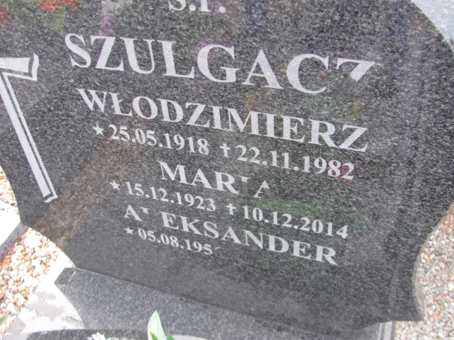 Włodzimierz Szulgacz 1918 Strzelin - Grobonet - Wyszukiwarka osób pochowanych