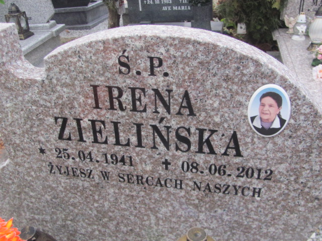 Irena Zielińska 1941 Strzelin - Grobonet - Wyszukiwarka osób pochowanych