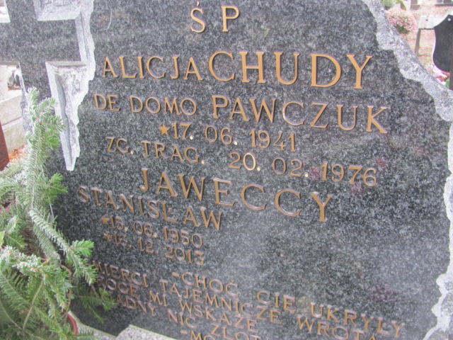 Stanisław Jawecki 1950 Strzelin - Grobonet - Wyszukiwarka osób pochowanych