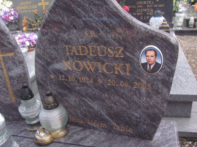 Tadeusz Nowicki 1924 Strzelin - Grobonet - Wyszukiwarka osób pochowanych