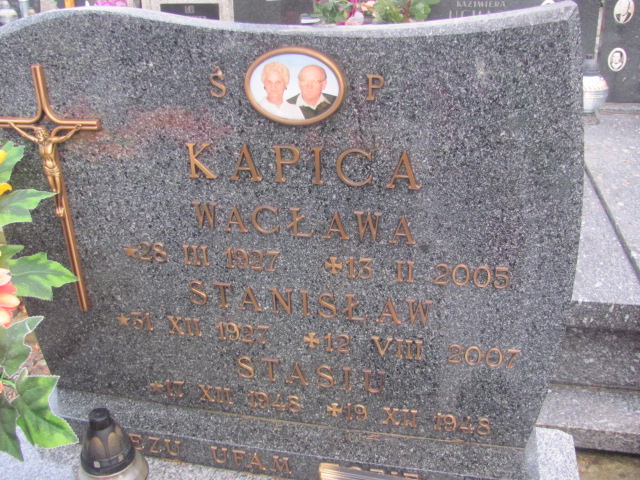 Stanisław Kapica 1948 Strzelin - Grobonet - Wyszukiwarka osób pochowanych