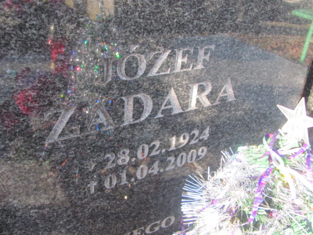 Józef Zadara 1924 Strzelin - Grobonet - Wyszukiwarka osób pochowanych