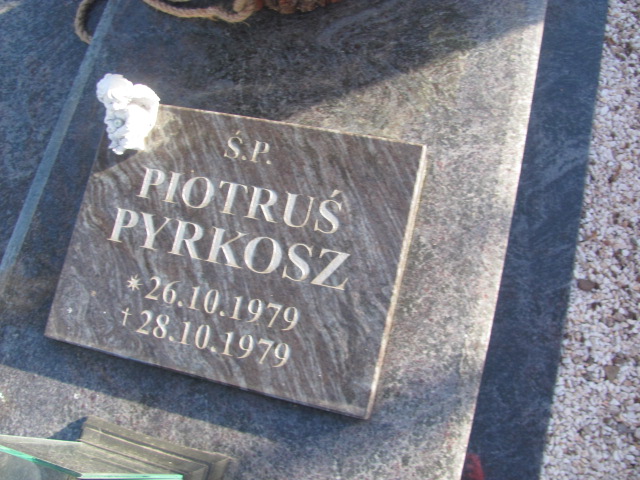 Piotr Pyrkosz 1979 Strzelin - Grobonet - Wyszukiwarka osób pochowanych