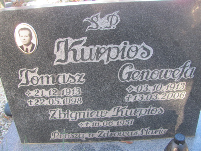 Tomasz Kurpios 1913 Strzelin - Grobonet - Wyszukiwarka osób pochowanych