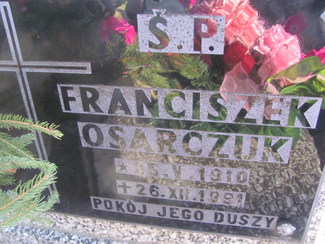 Franciszek Osarczuk 1910 Strzelin - Grobonet - Wyszukiwarka osób pochowanych