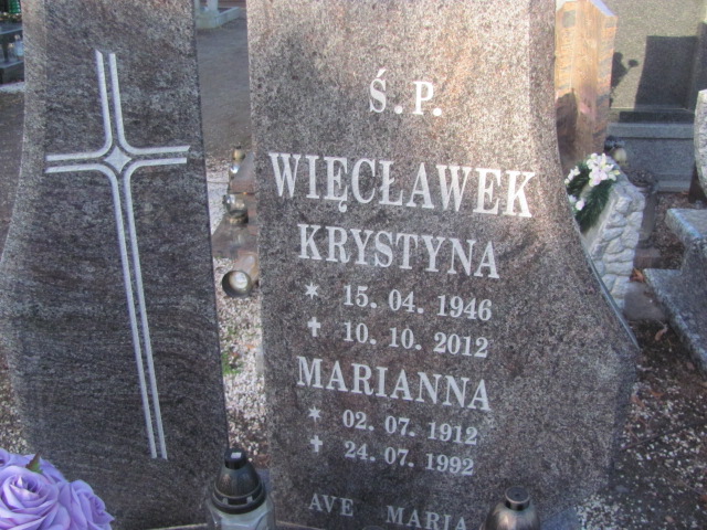 Marianna Więcek 1912 Strzelin - Grobonet - Wyszukiwarka osób pochowanych