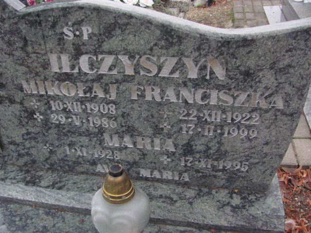 Franciszka Ilczyszyn 1922 Strzelin - Grobonet - Wyszukiwarka osób pochowanych