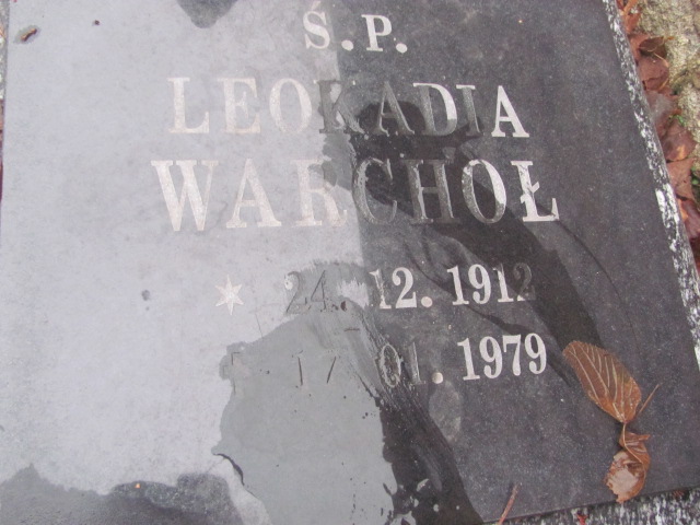 Leokadia Warchoł 1914 Strzelin - Grobonet - Wyszukiwarka osób pochowanych