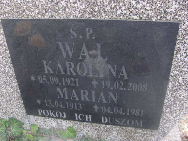 Marian Wal 1913 Strzelin - Grobonet - Wyszukiwarka osób pochowanych