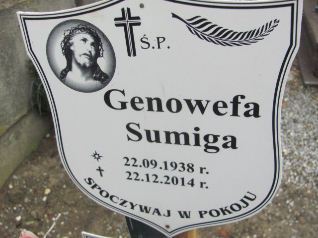Genowefa Sumiga 1938 Strzelin - Grobonet - Wyszukiwarka osób pochowanych