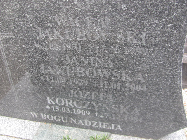 Wacław Jakubowski 1951 Strzelin - Grobonet - Wyszukiwarka osób pochowanych