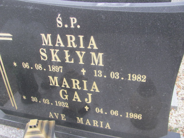 Maria Gaj 1932 Strzelin - Grobonet - Wyszukiwarka osób pochowanych